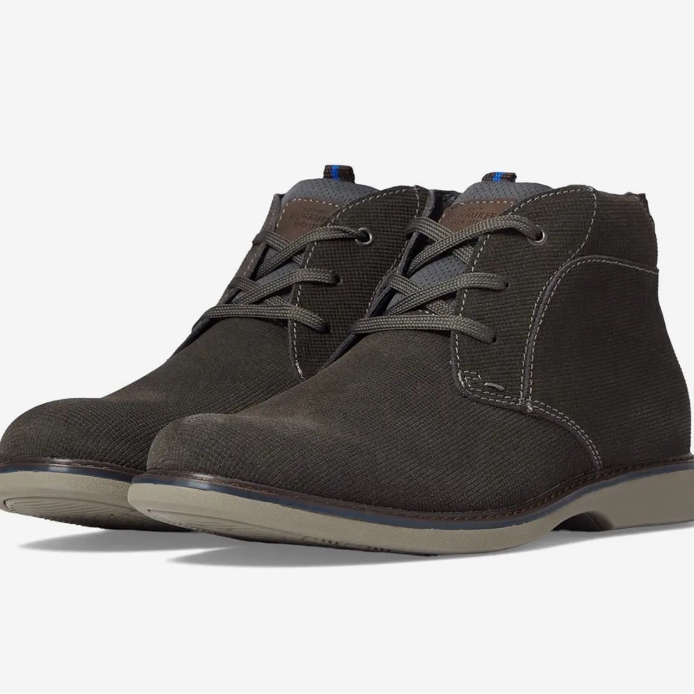 Men's Gray Otto Plain Toe Canvas Chukka Boots. NWB Size 12M (EU45)